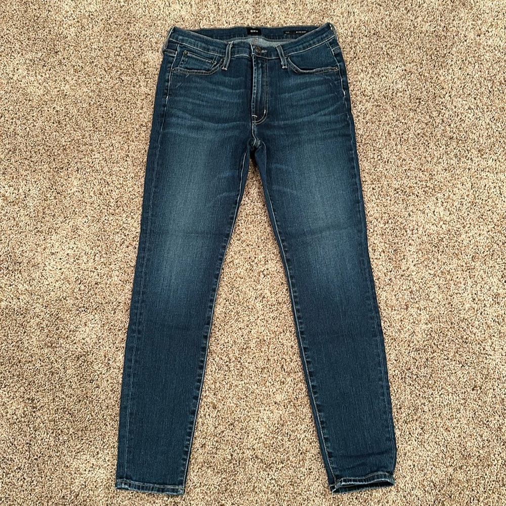 Edwin brand denim jeans, pixie mid rise skinny